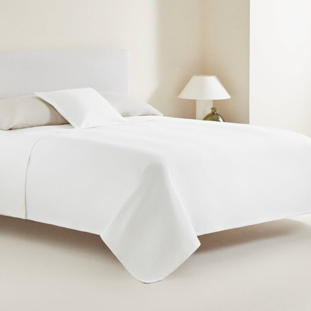 Zara White Bedding Set